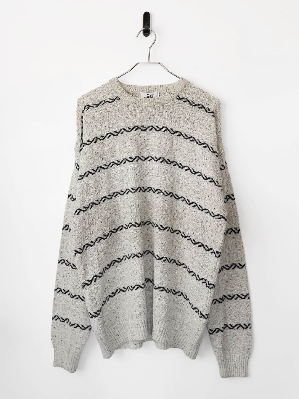 Amazing True Vintage Knitted TomTom Style Surfer Crewneck Sweater